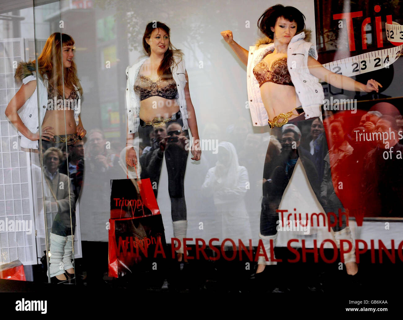 Bra models in the window of debenhams department store hi-res stock  photography and images - Alamy
