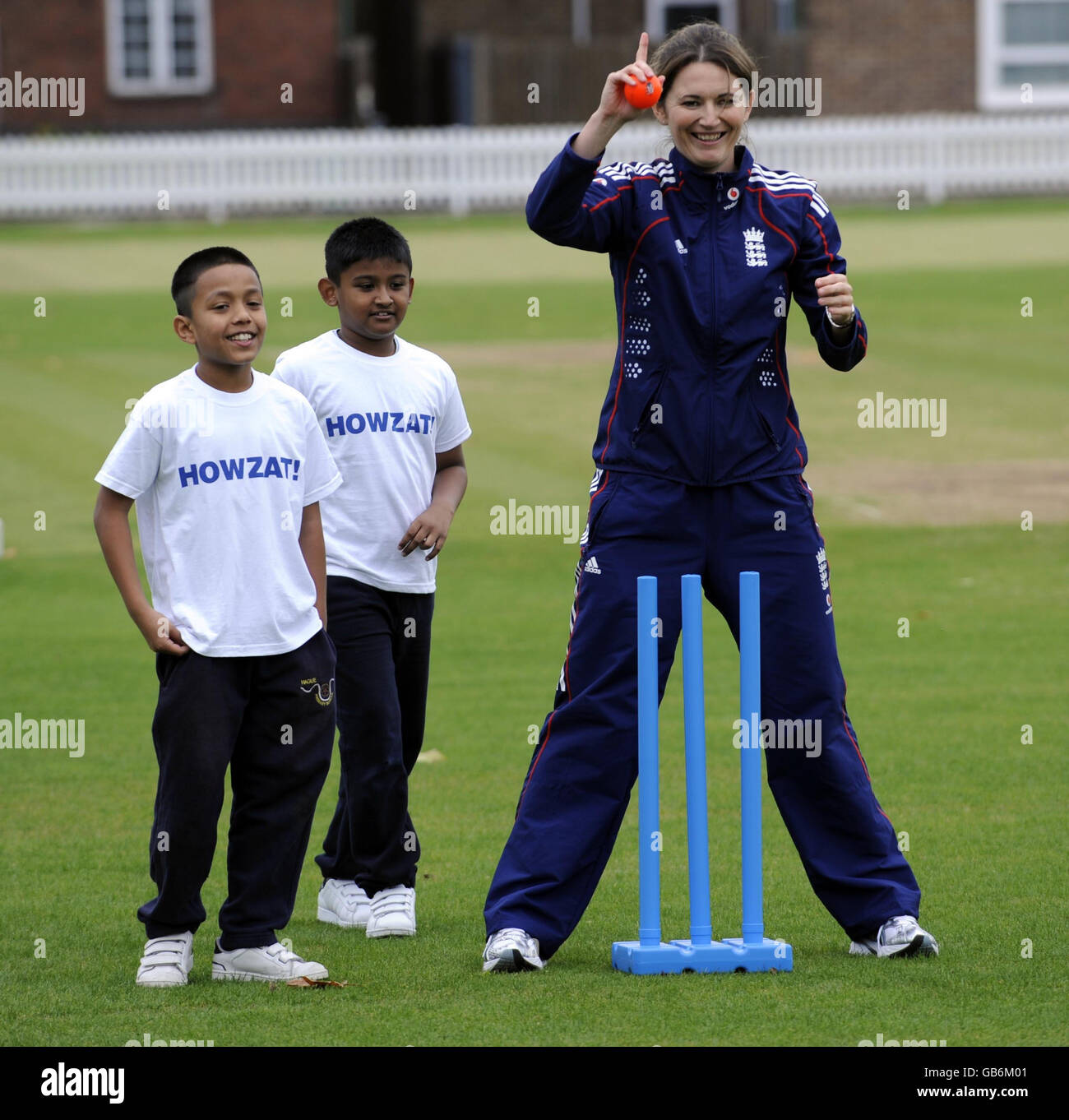 England Women's Captain Charlotte Edwards during the launch of the Howzat campaign at Lord's Cricket Ground, St John's Wood, London. Stock Photo