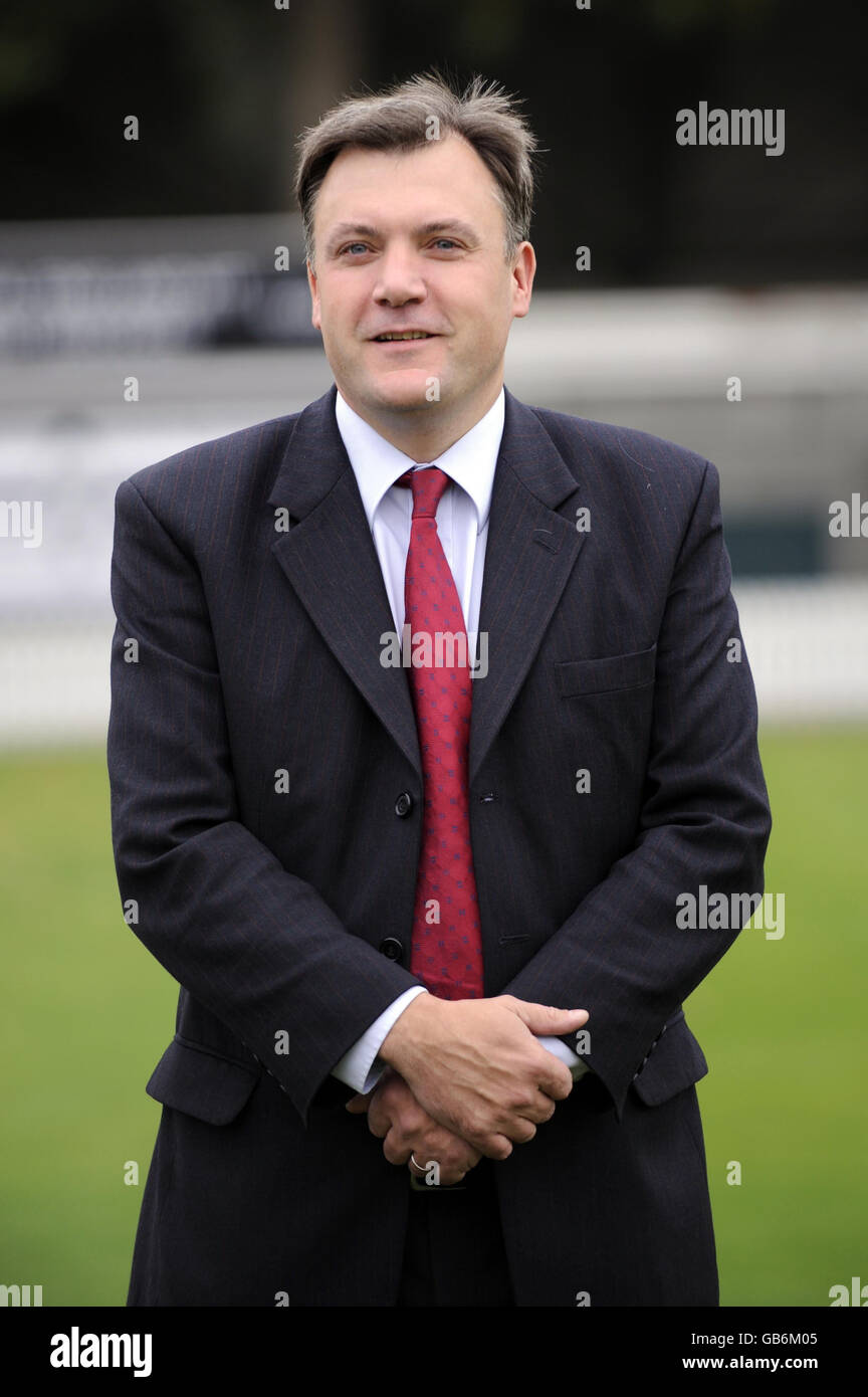 Secretary of State for Children, Schools and Families, Ed Balls during the launch of the Howzat campaign at Lord's Cricket Ground, St John's Wood, London. Stock Photo