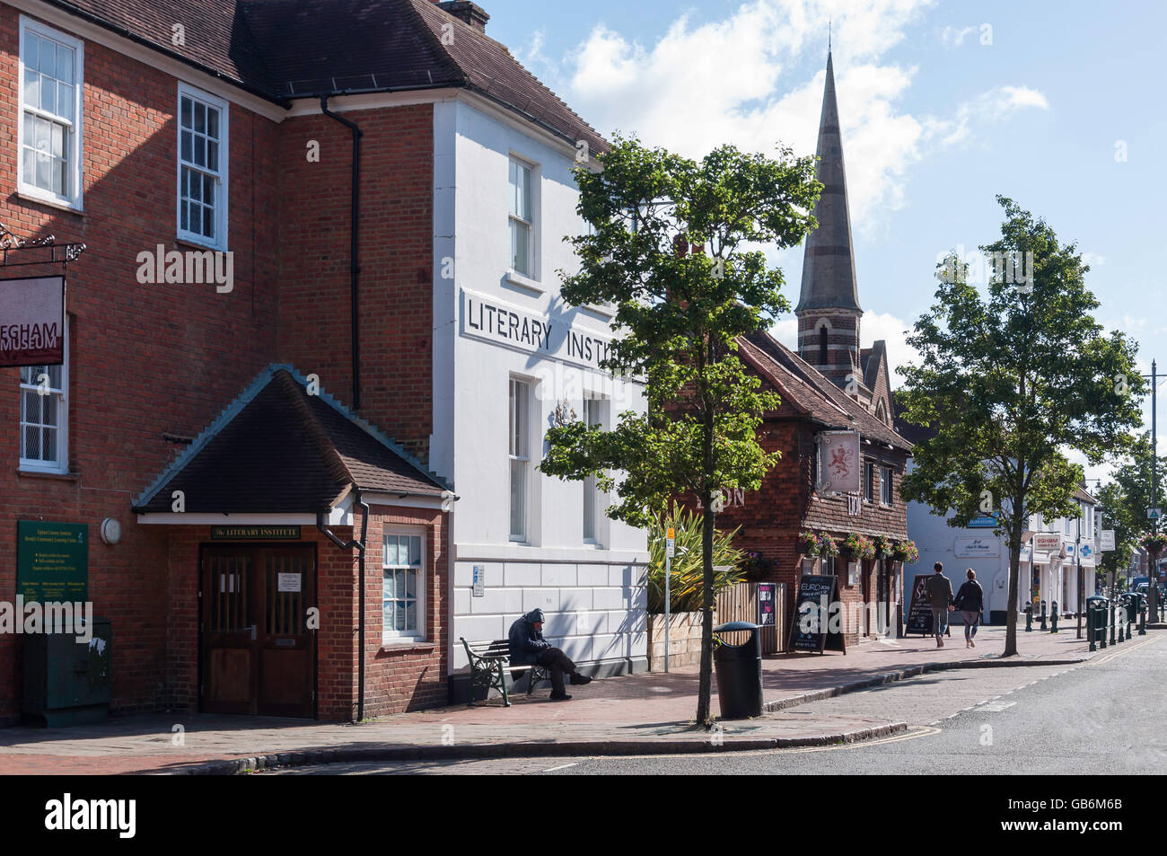 Egham High Street, Egham, Surrey, England, United Kingdom Stock Photo