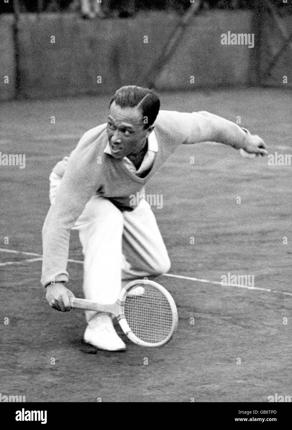 Tennis - Melbury Club Tournament - Kensington. I Aoki in play Stock Photo