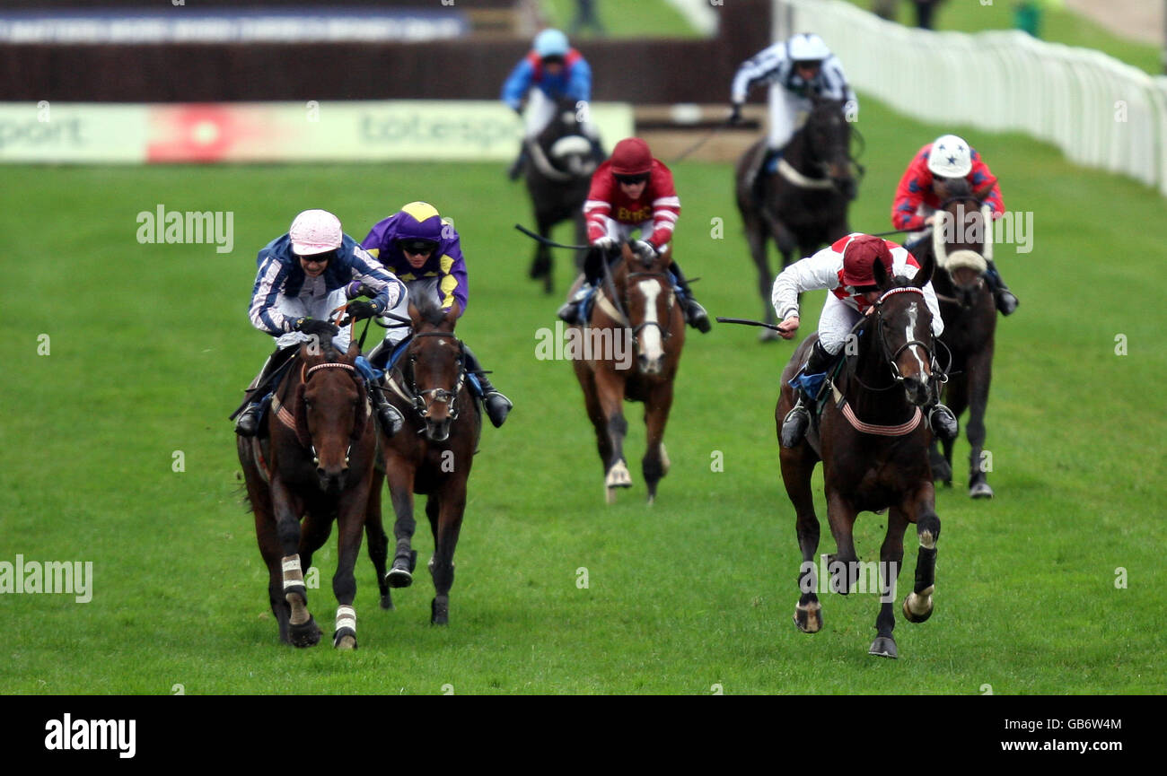 Horse Racing Wetherby Racecourse Stock Photo Alamy