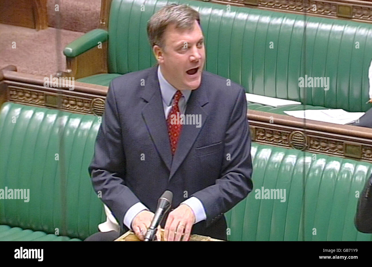 Parents welcome SATs Move. Schools Secretary Ed Balls speaking in the House of Commons during a statement about Sats tests. Stock Photo