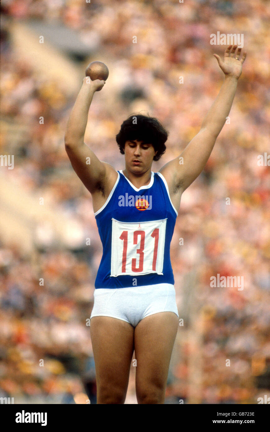 Athletics - Moscow Olympic Games - Women's Shot Put Stock Photo - Alamy