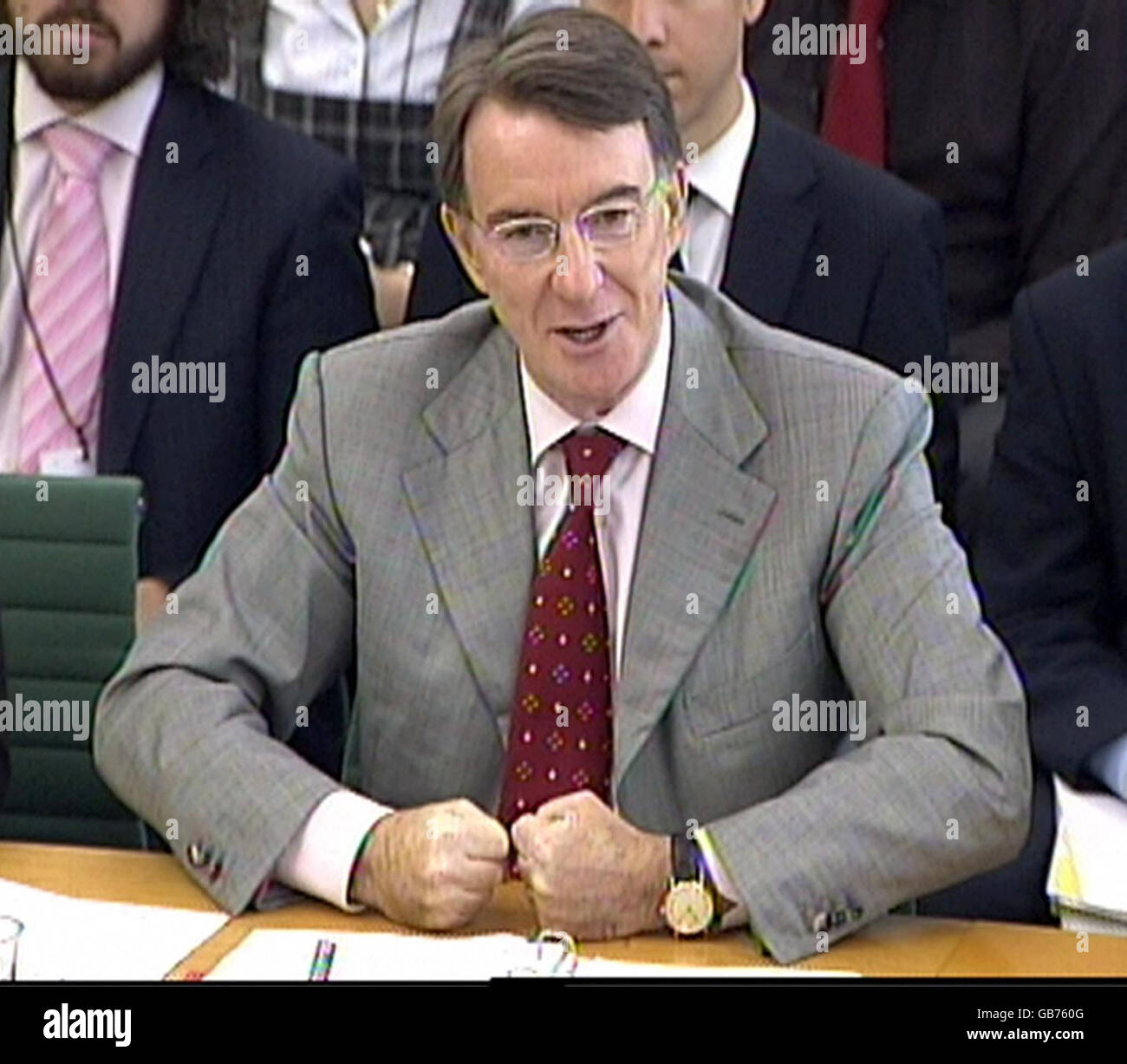 Mandelson at Business Enterprise Select committee Stock Photo