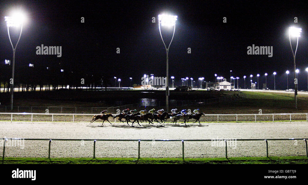 Jockey Dean McKeown riding Well Informed (fifth right) in the