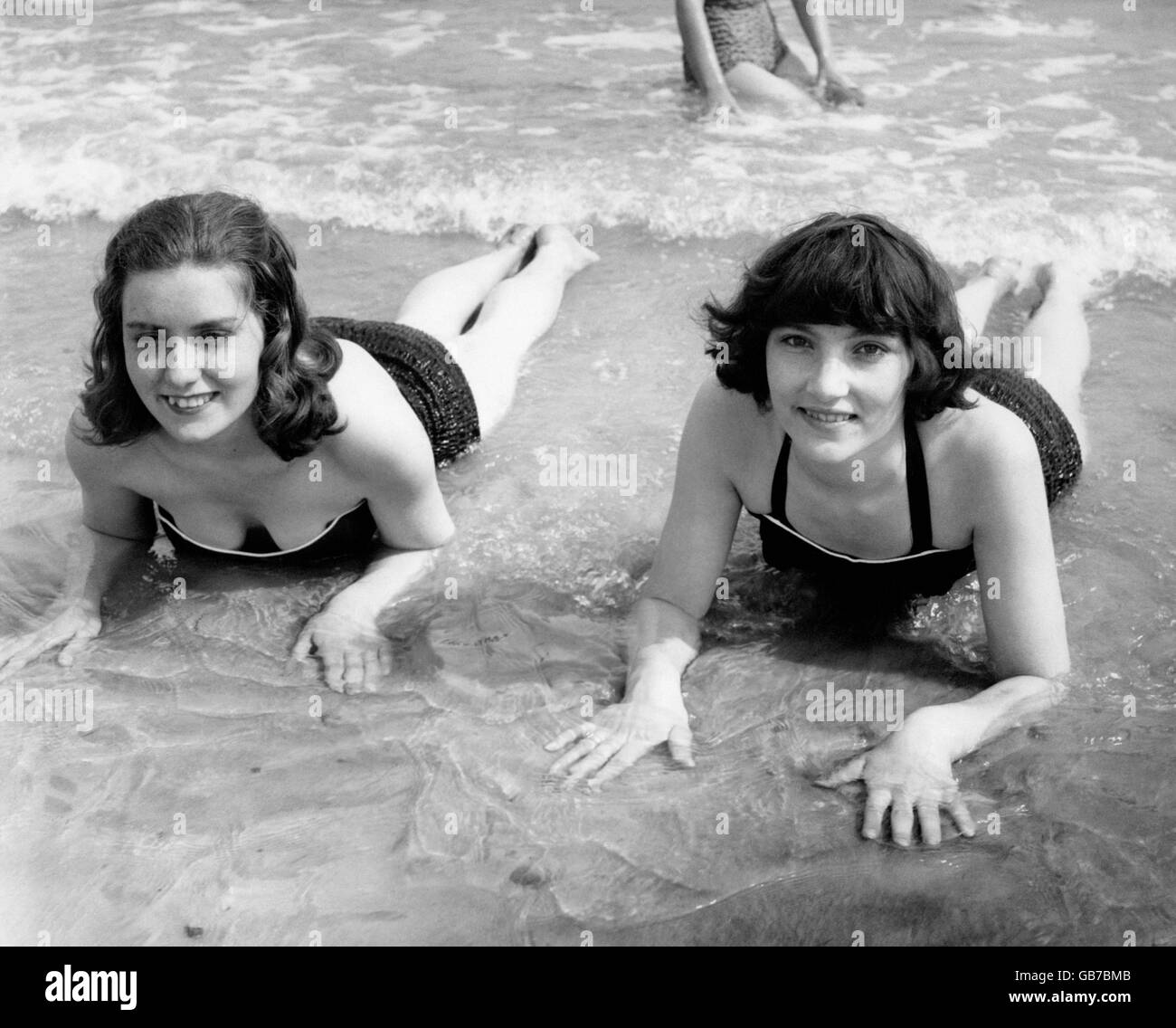 British Holidays - The Seaside - Littlehampton - 1959 Stock Photo
