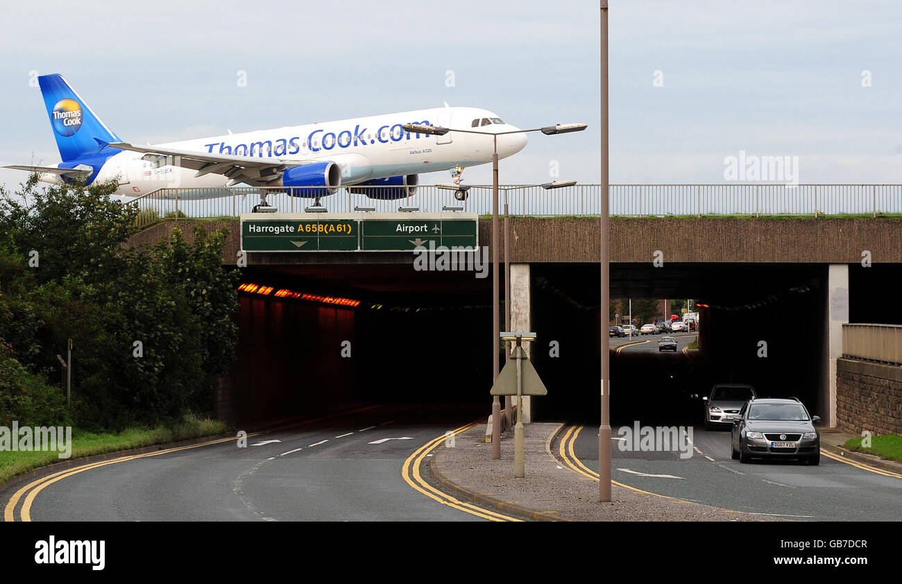 Leeds Bradford Airport Runway High Resolution Stock Photography and