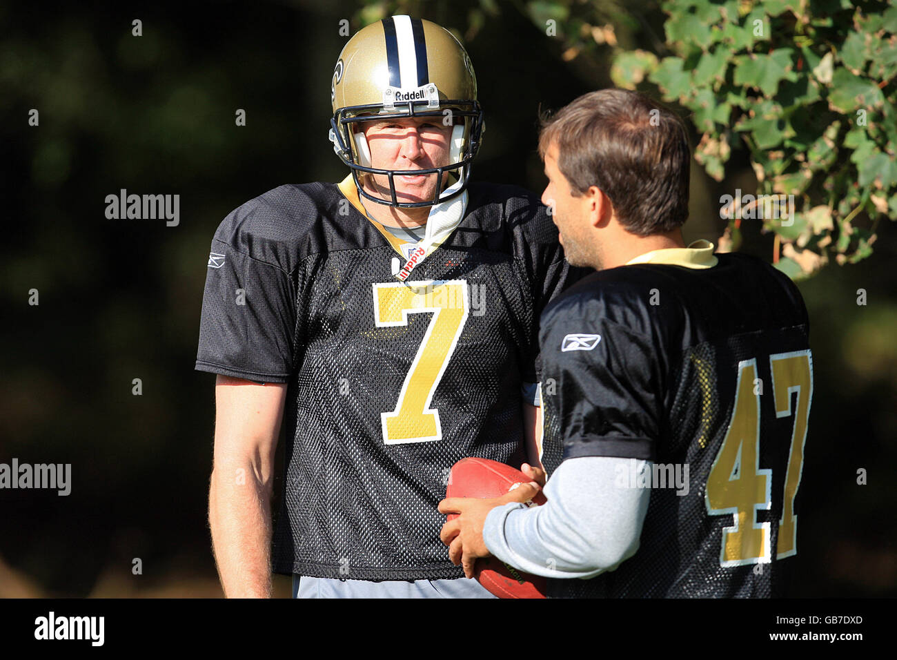 NFL - International Series - New Orleans Saints v San Diego Chargers - Training - The Grove Hotel Stock Photo