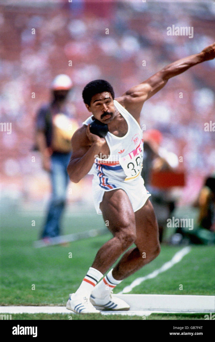 Athletics - Los Angeles Olympic Games 1984 - Decathlon Stock Photo - Alamy