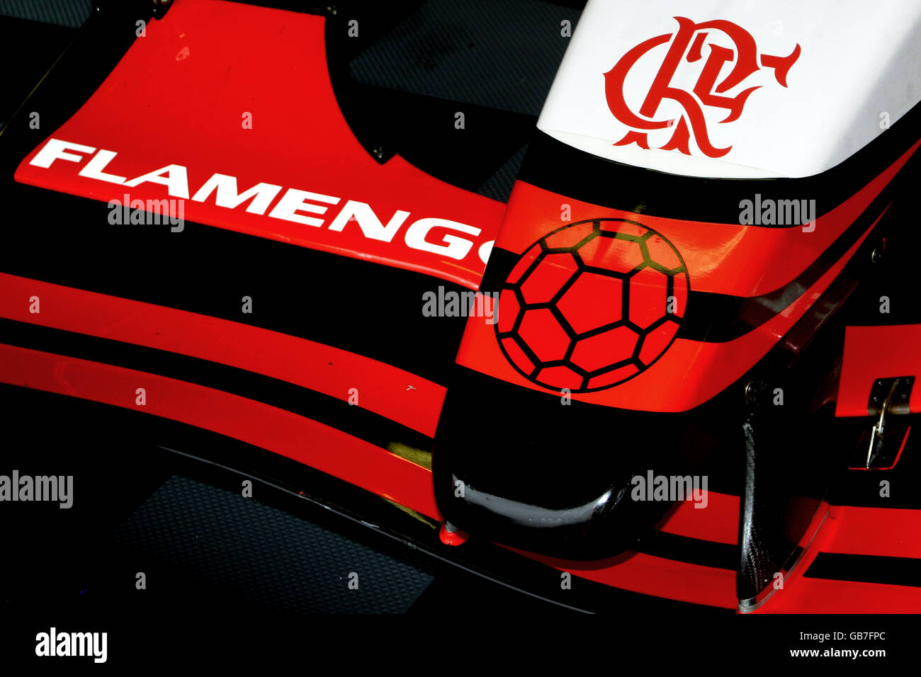 Superleague Formula - Qualifying - Donington Park. Flamengo ambiance Stock Photo