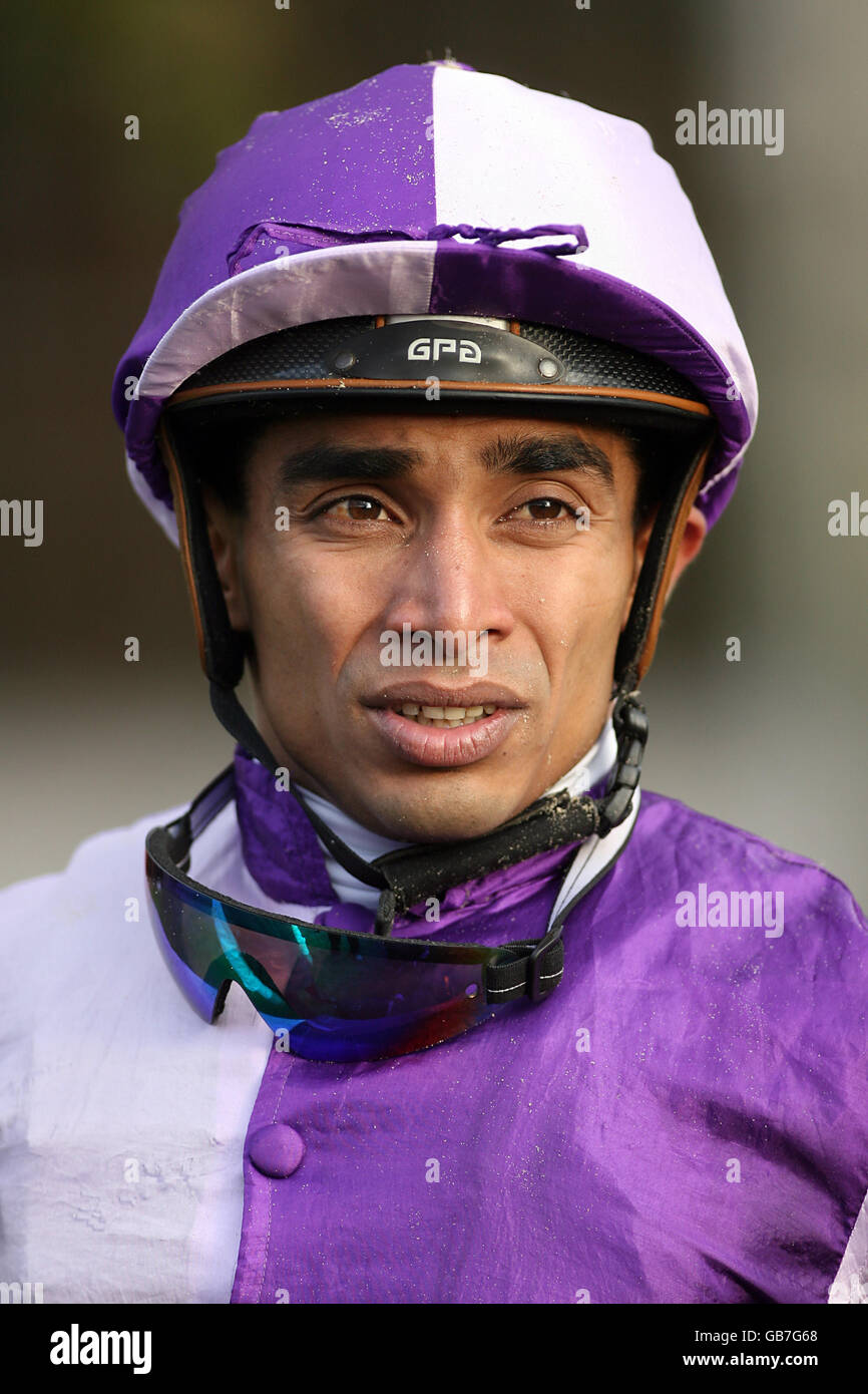 Horse racing races head shot headshot helmet goggles silks hires stock