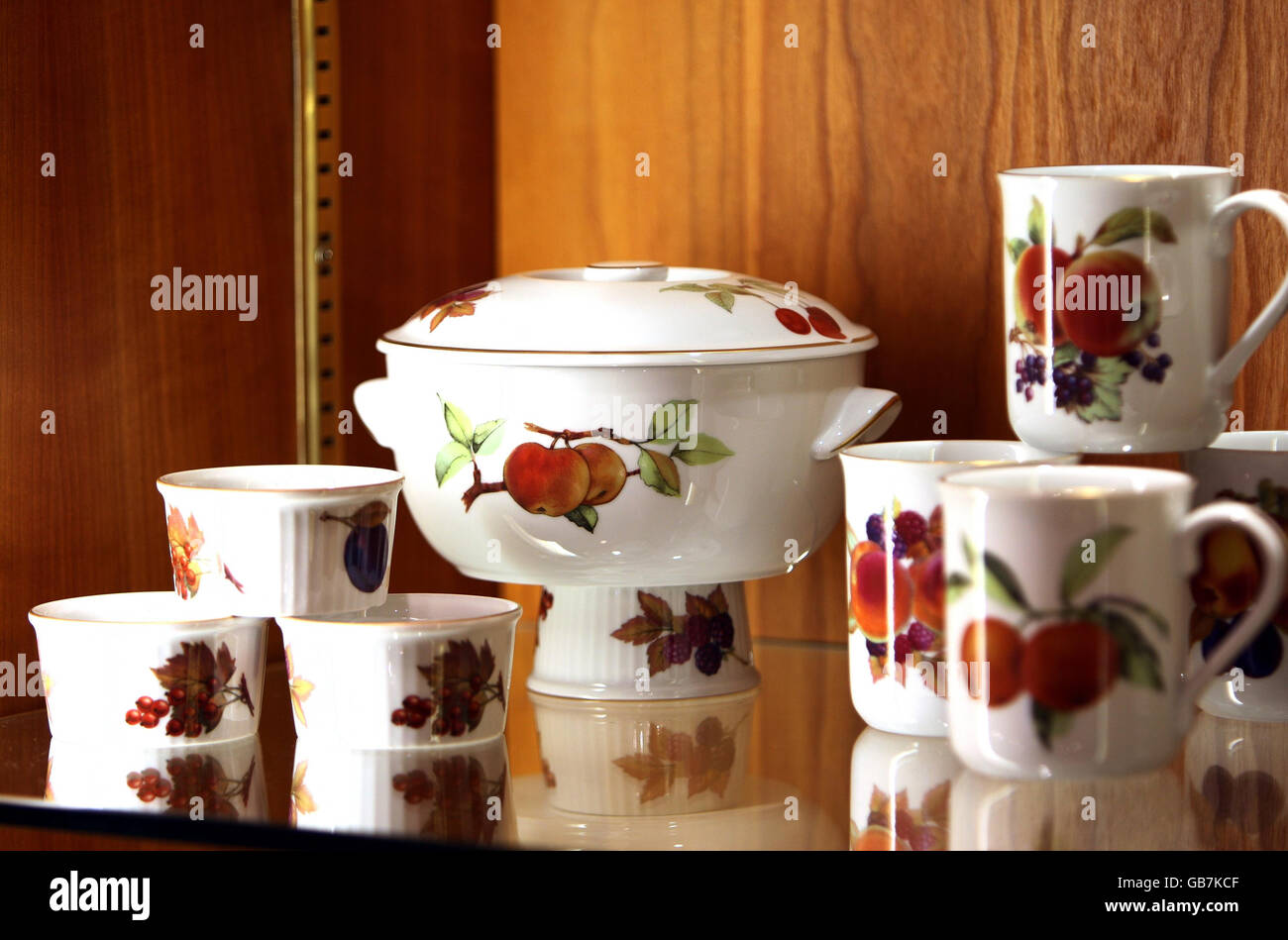 The Royal Worcester 'Evesham' design, first produced in the 1960's, on