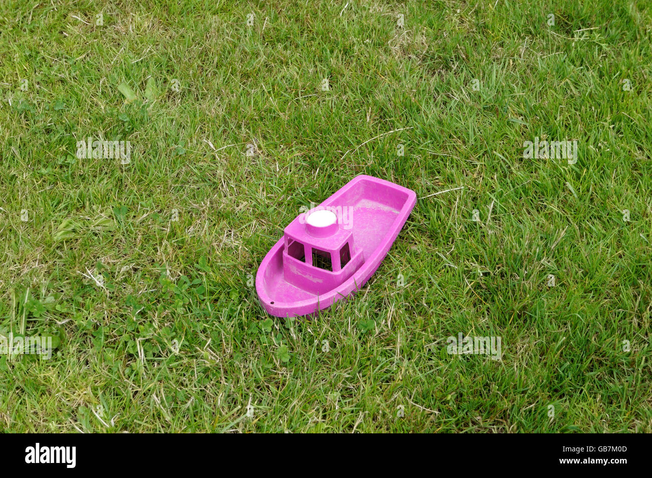 pink toy boat