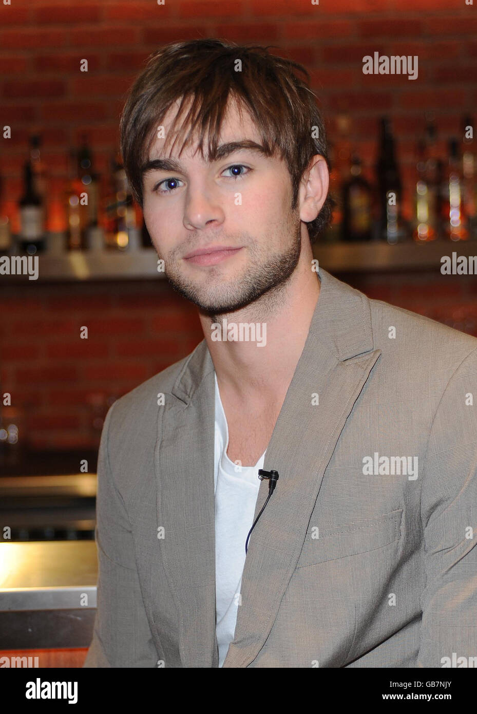 Chace Crawford poses for pictures at Virtual Golf at Urban Golf, Great Pulteney Street, central London. Stock Photo