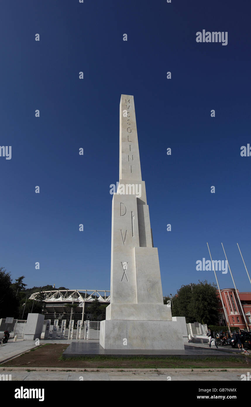 Soccer Olympic Stadium Rome Stock Photo Alamy