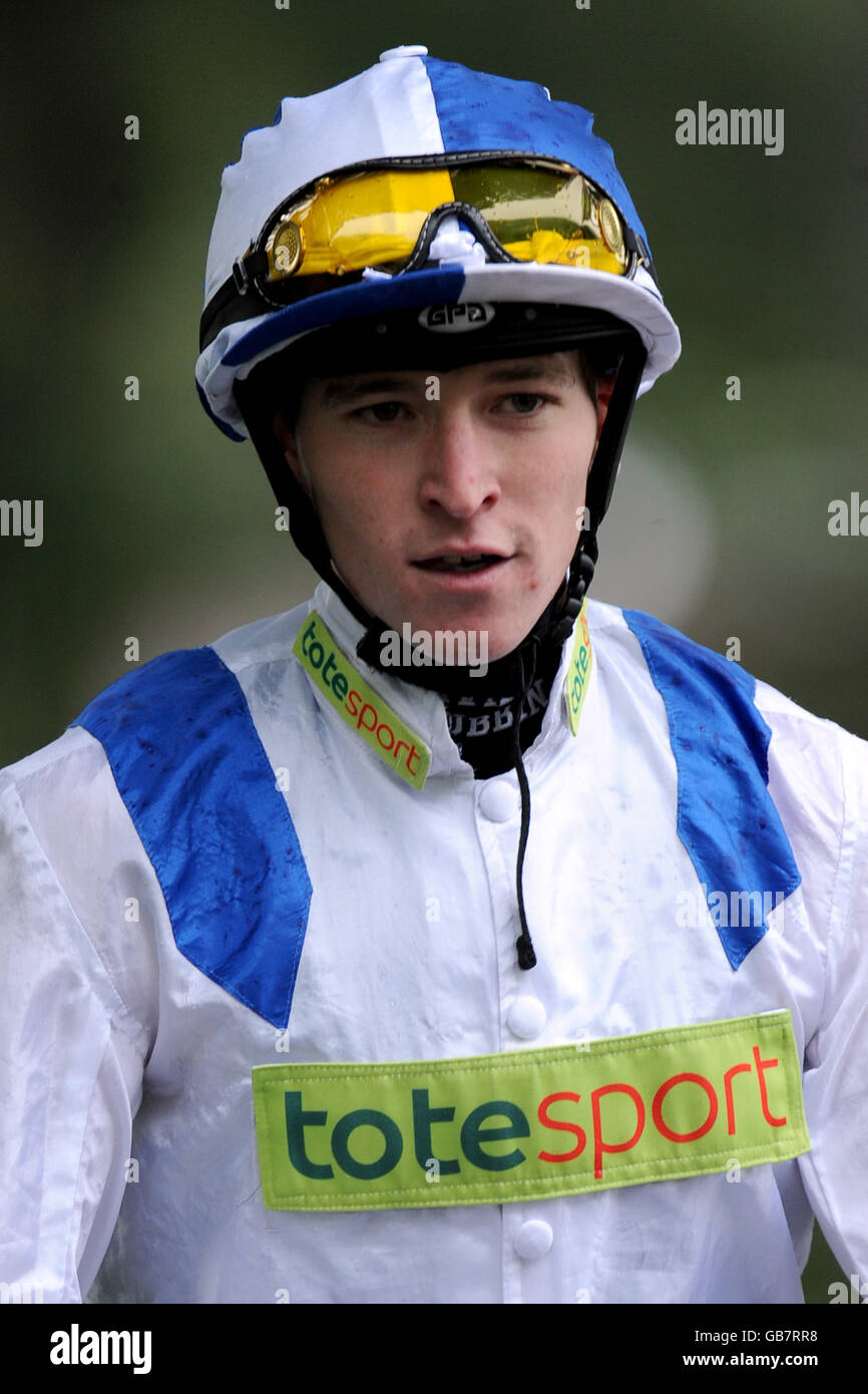 Horse Racing - Princes Trust Raceday - Haydock Park. Slade O'Hara, Jockey Stock Photo