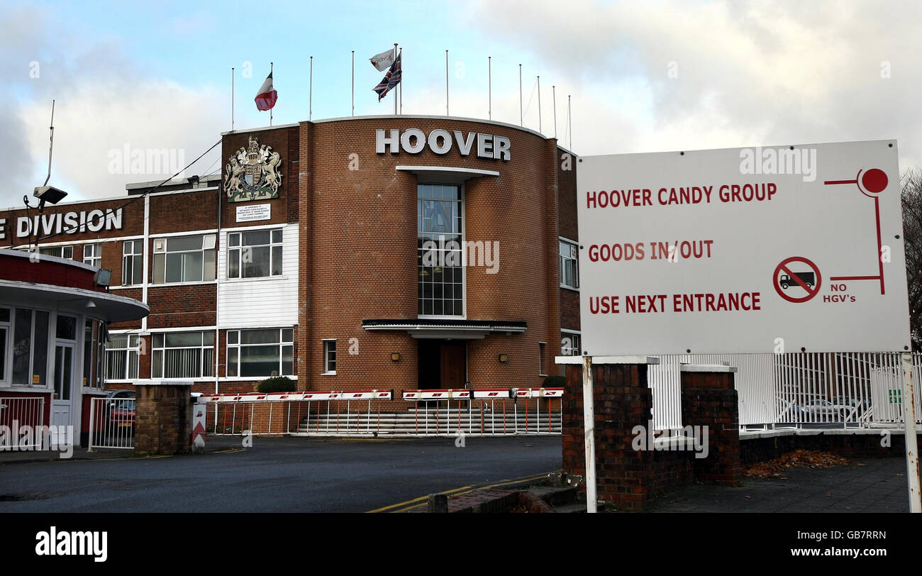More than 300 jobs at risk for Hoover staff Stock Photo