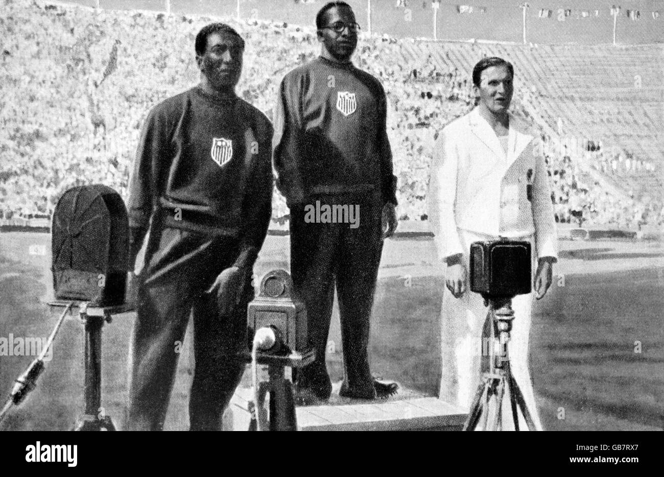 Athletics Los Angeles Olympic Games 1932 Men's 100m Final Stock