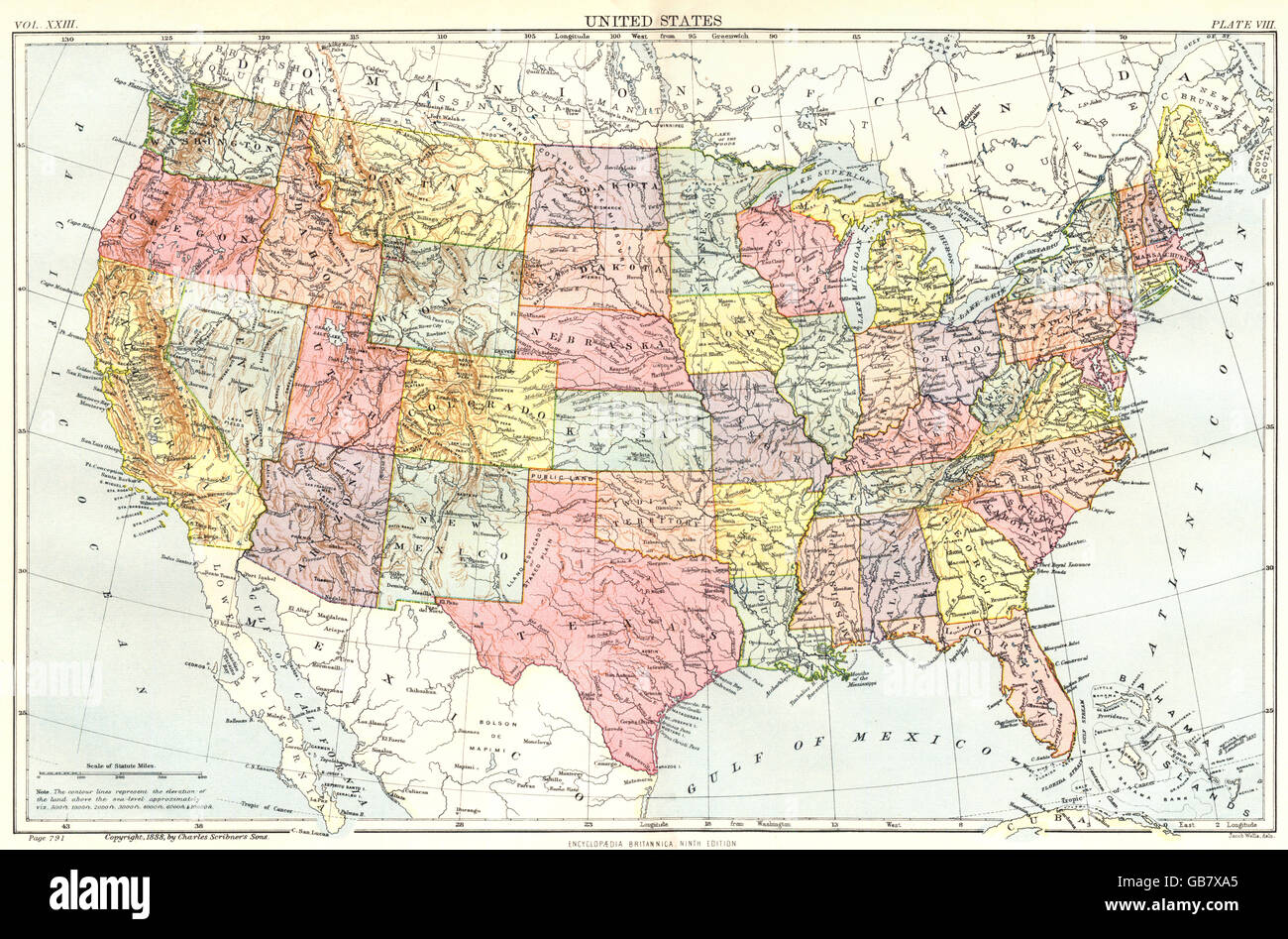 Black usa map hi-res stock photography and images - Alamy