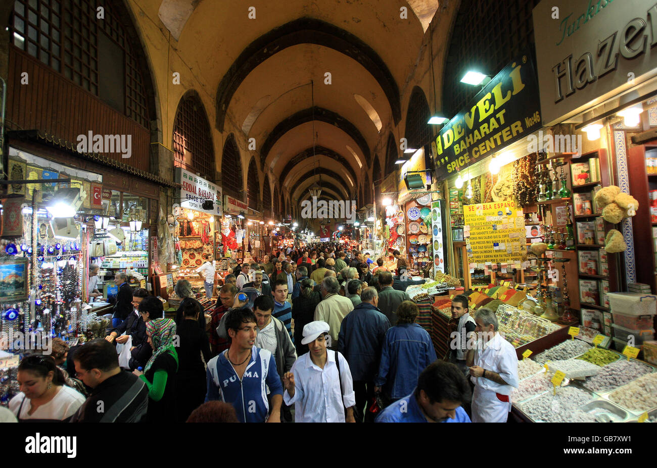 Travel Stock - Istanbul - Turkey. Sights inside the Egyptian Bazaar ...