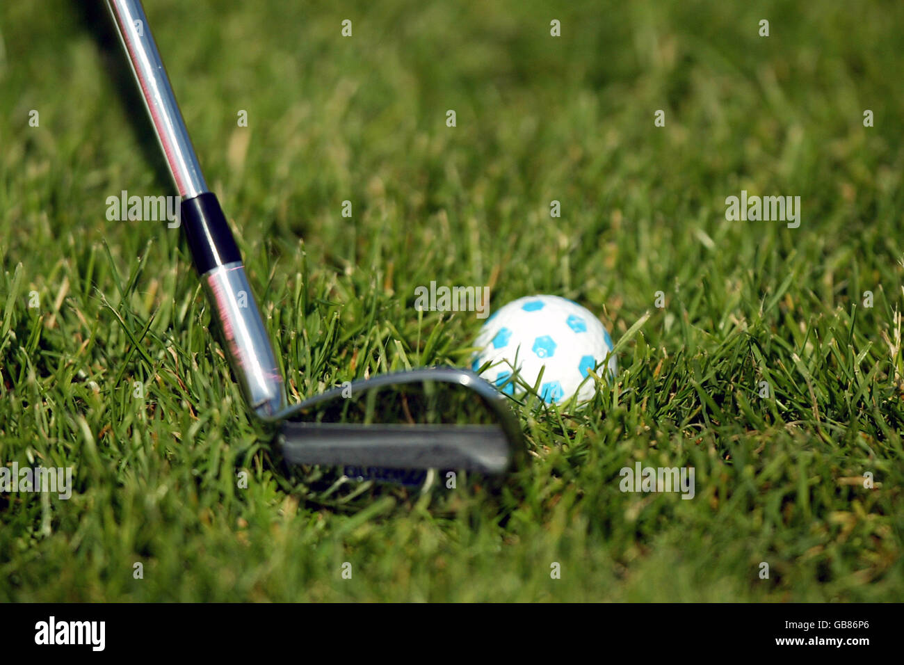 Golf The Open Golf Championship Sandwich Practice. Golf ball in