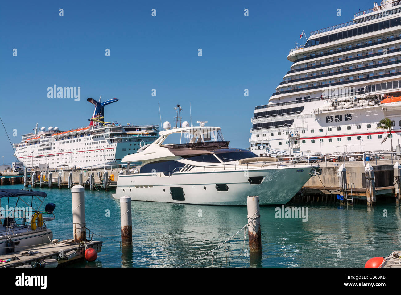 Florida, Key West, motor yacht, cruise ships Stock Photo Alamy