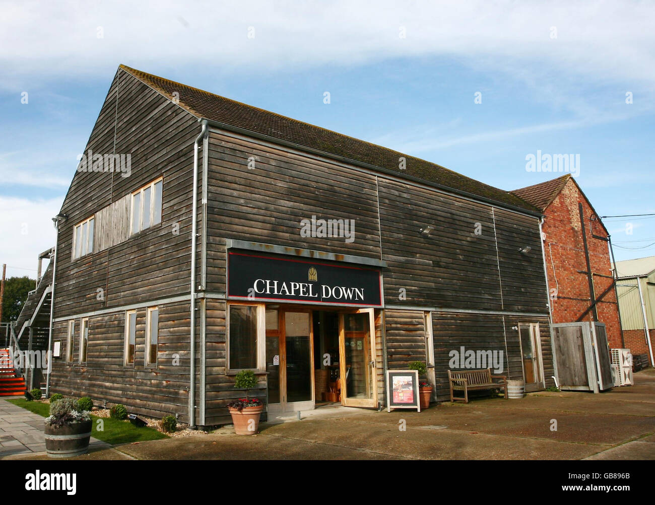A general view of the office at Chapel Down Winery in Tenterden, Kent. Stock Photo