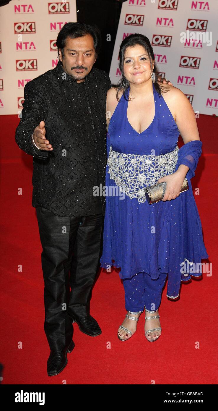 Nitin Ganatra and Nina Wadia arrive for the 2008 National Television
