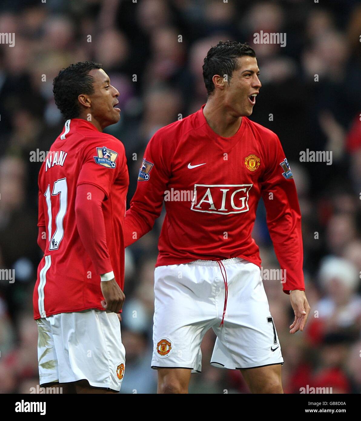 Manchester United's Cristiano Ronaldo celebrates at the final whistle Stock  Photo - Alamy