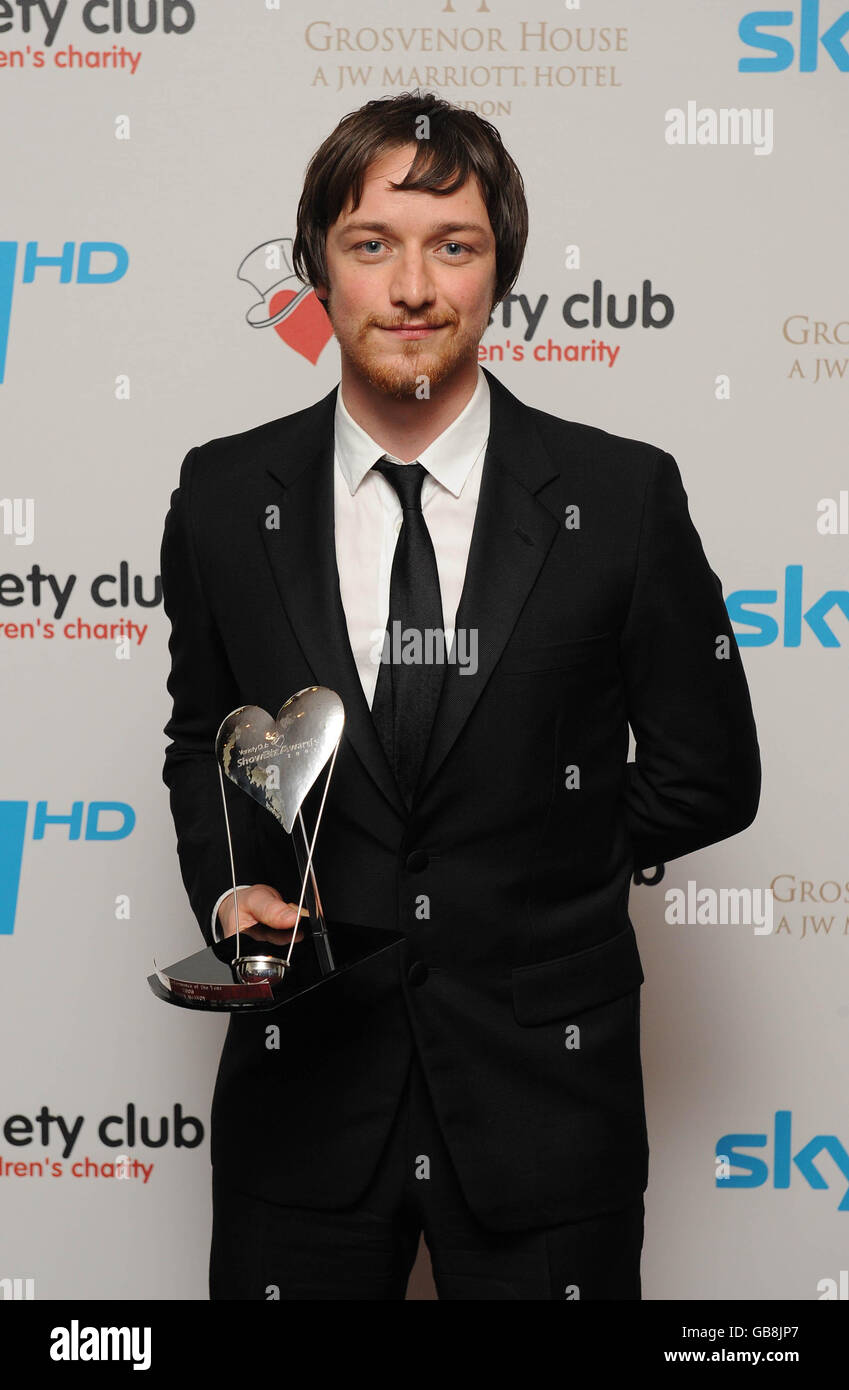 James McAvoy wins the Film Performance Award at the Variety Club