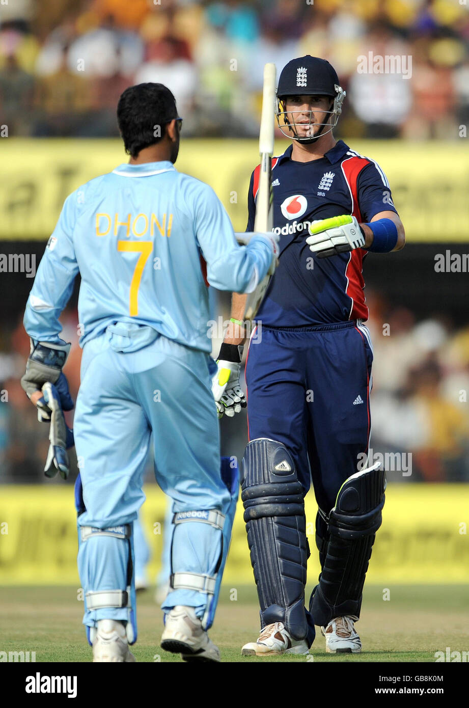 Cricket - Second One Day International - India v England - Nehru Stadium - Indore Stock Photo