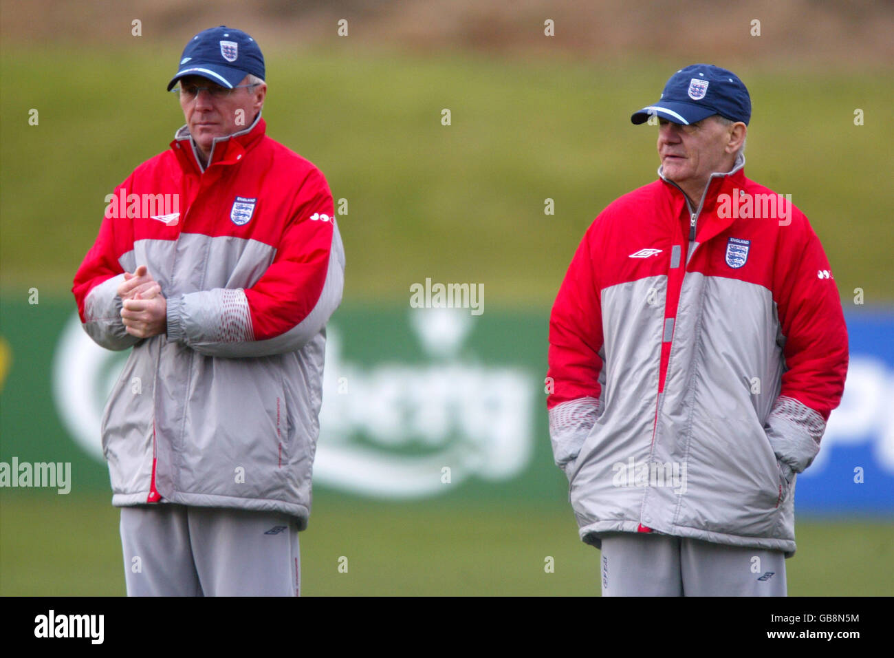 (From R-l) England's Manager Sven Goran Eriksson And Coach Tord Grip ...