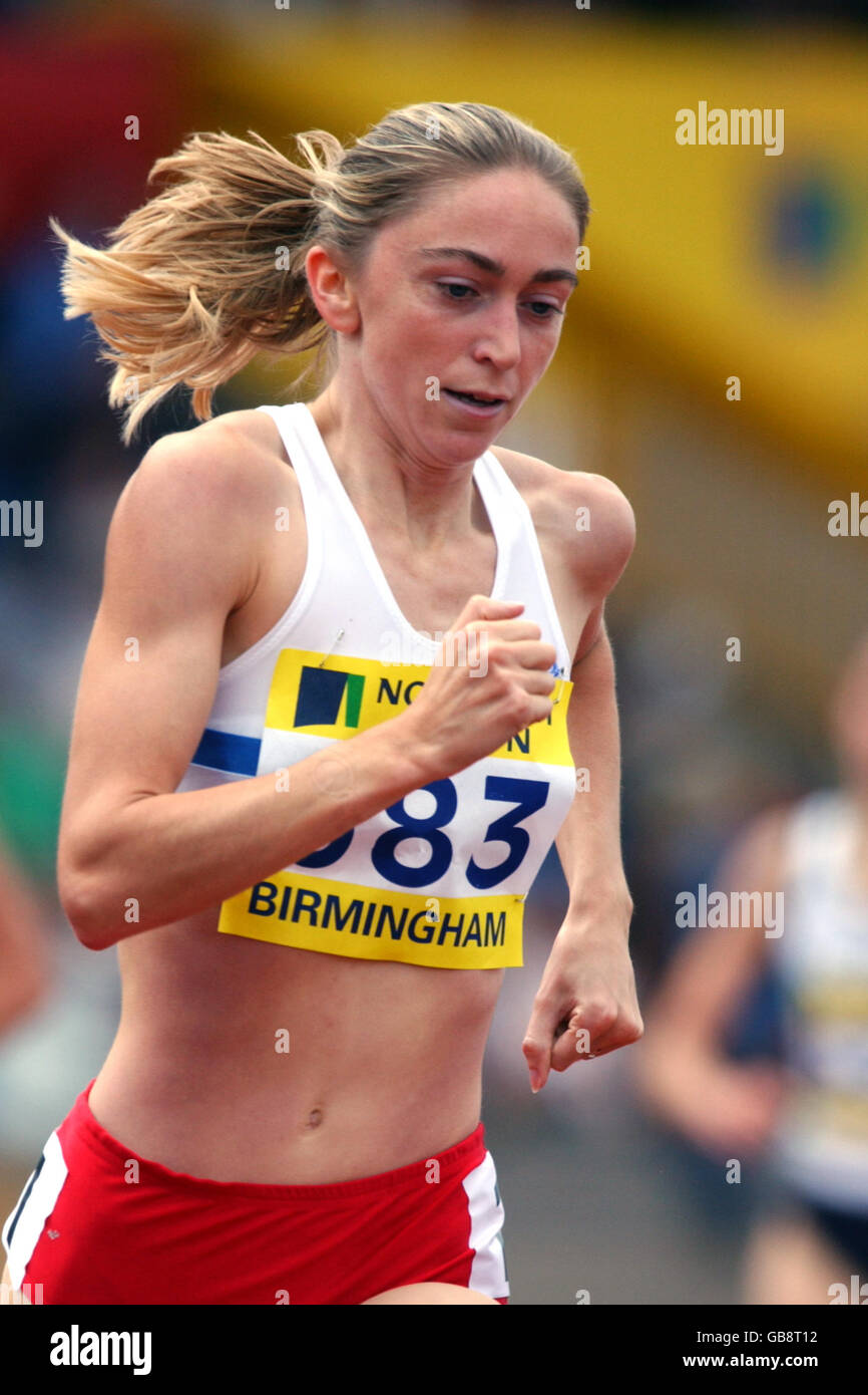 Athletics - Norwich Union AAA World Championships Trials. Hayley Ovens in action in the Women's 1500m Stock Photo