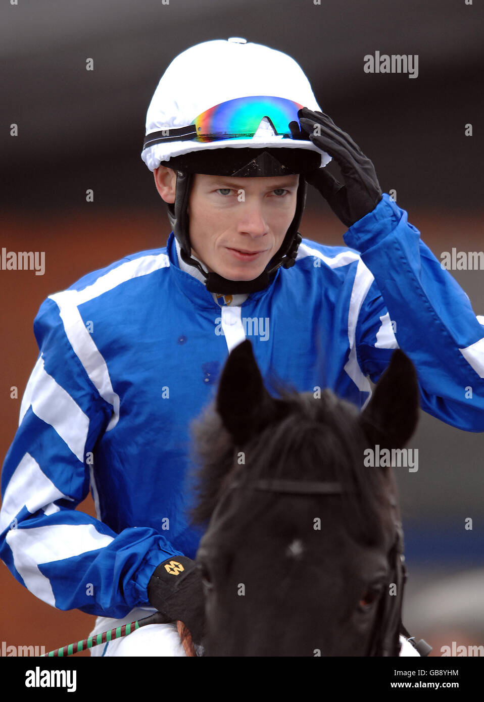 Horse Racing Southwell Racecourse Stock Photo Alamy
