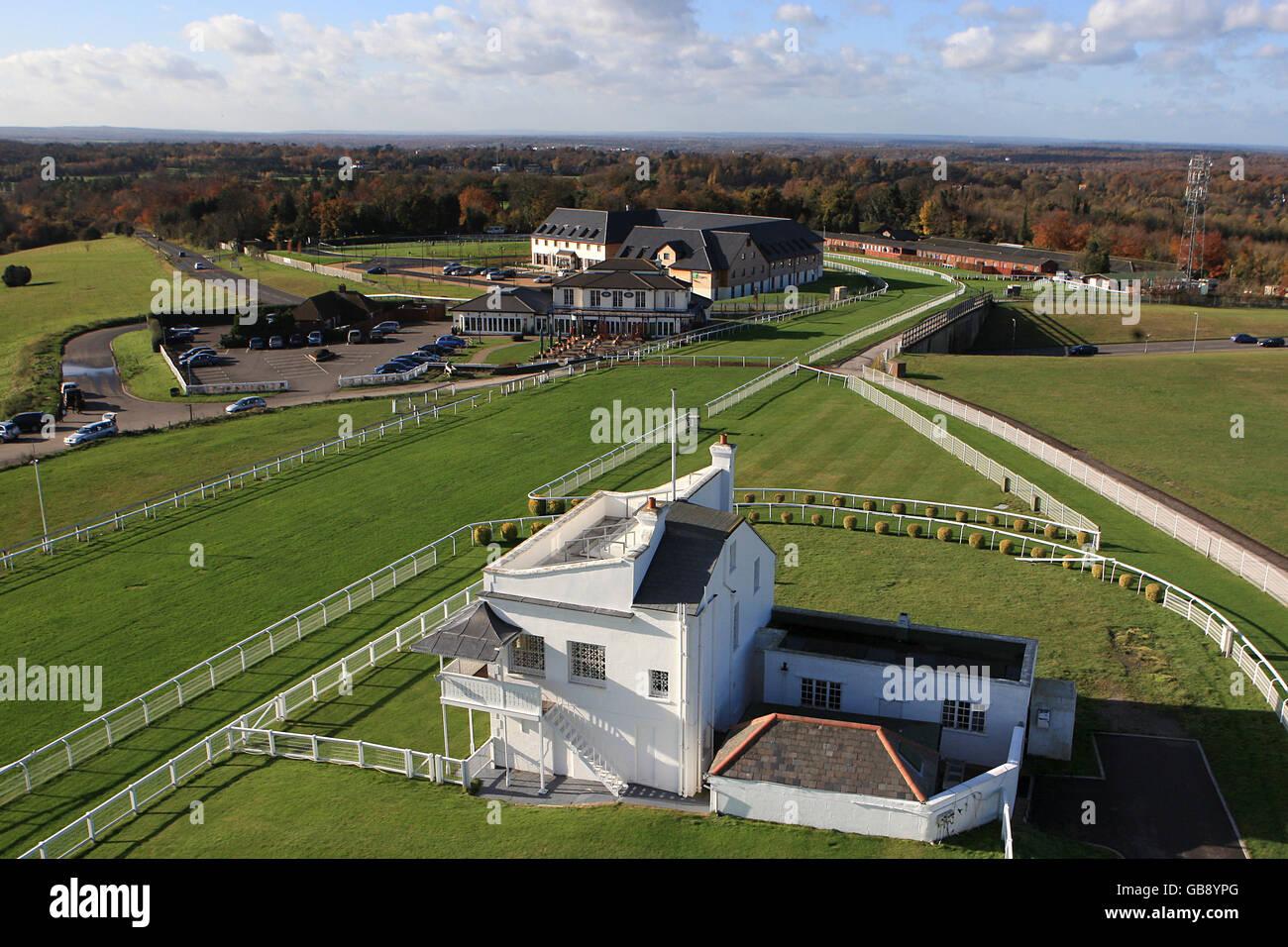 Horse Racing Grandstand Redevelopment Epsom Downs Racecourse. General view of the