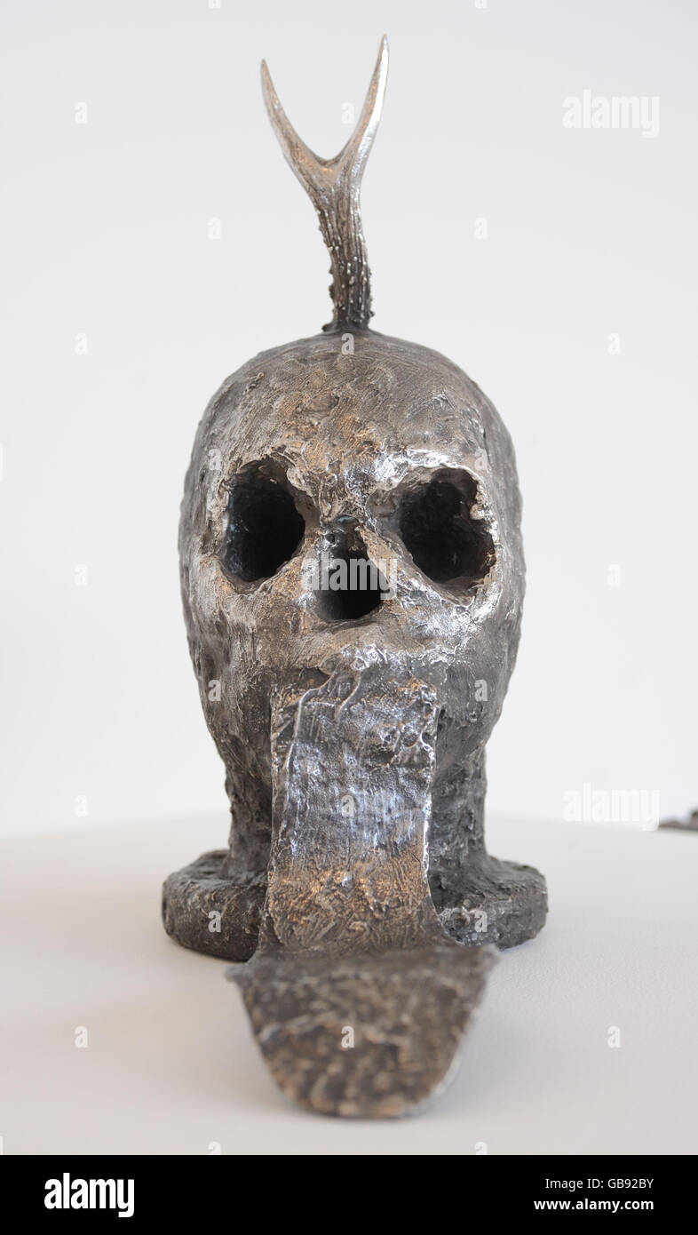 Sterling silver sculpture exhibition Stock Photo Alamy