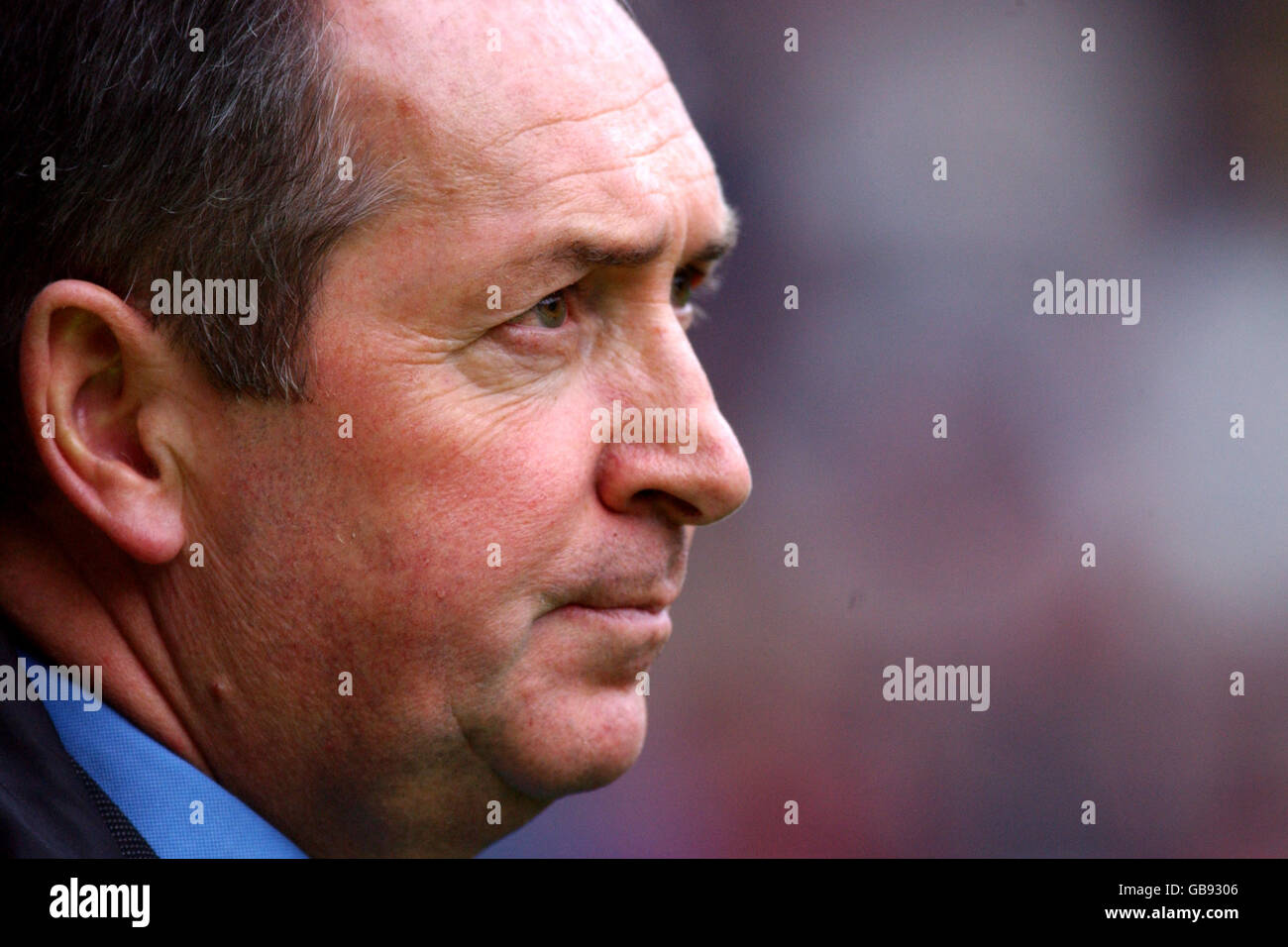 Soccer - FA Barclaycard Premiership - Liverpool v Manchester United. Gerard Houllier, Liverpool manager Stock Photo