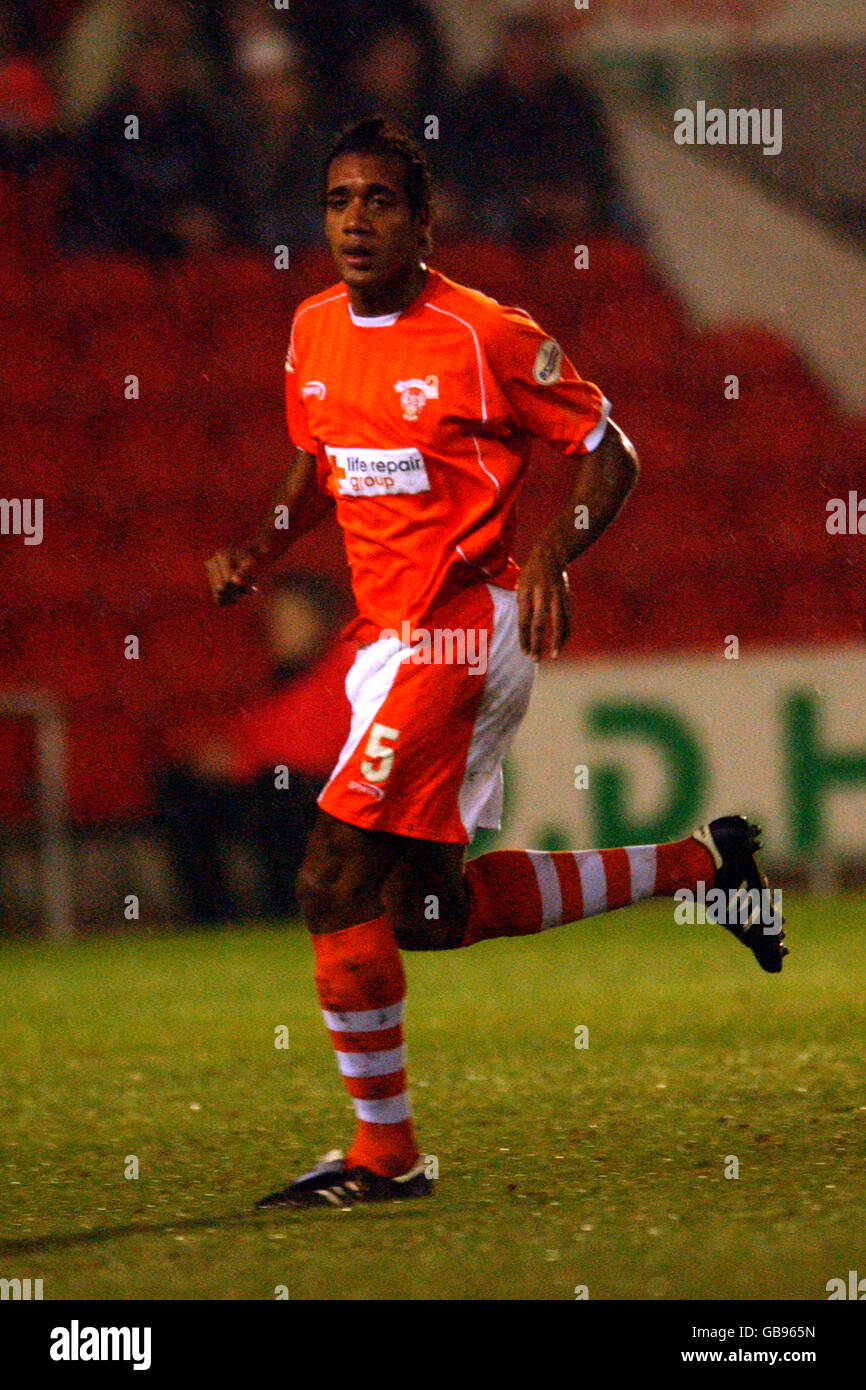 Soccer nationwide league division two blackpool v wrexham hires stock