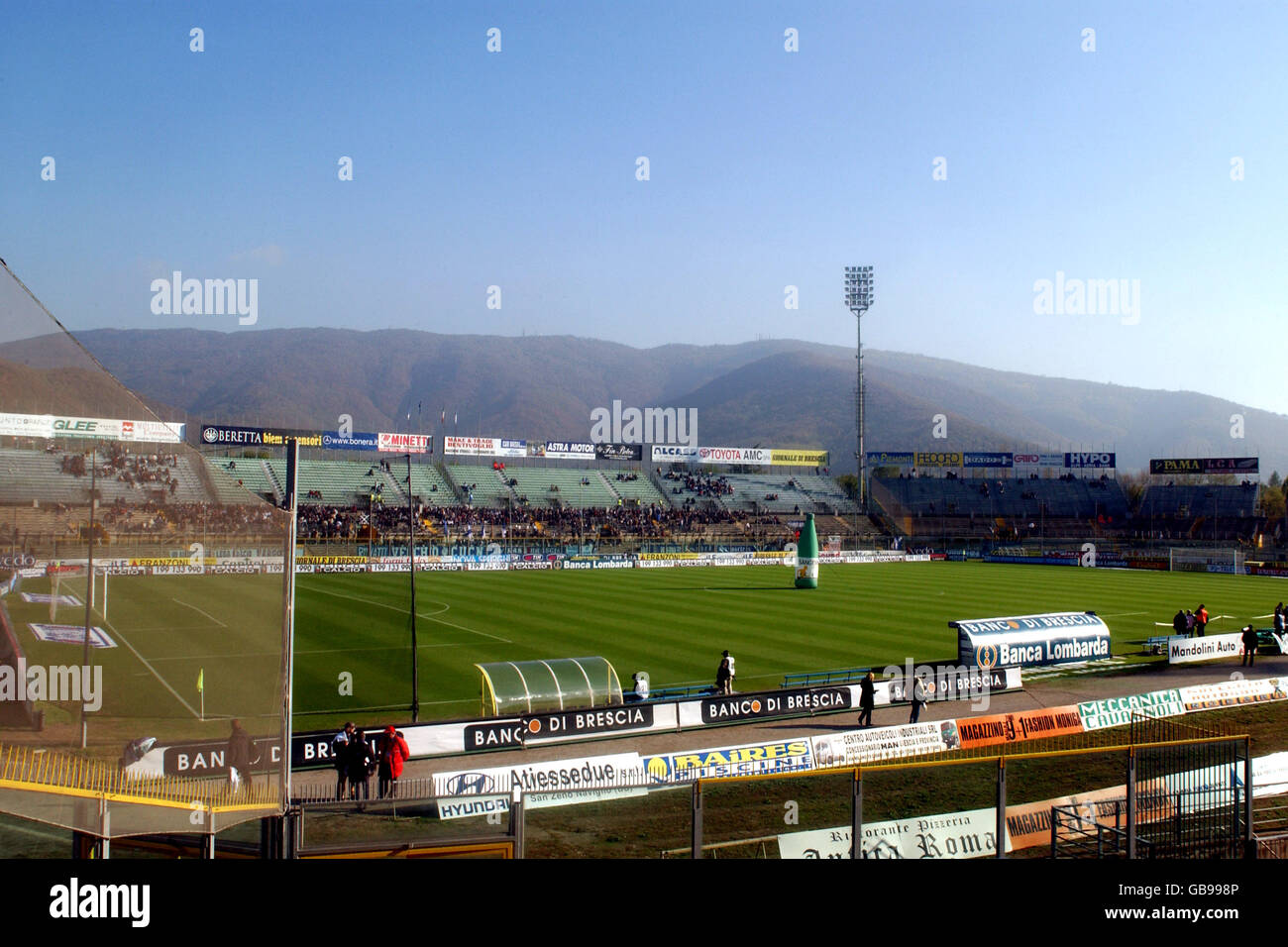 A general view of the Mario Rigamonti Stadium, home of Brescia Stock Photo