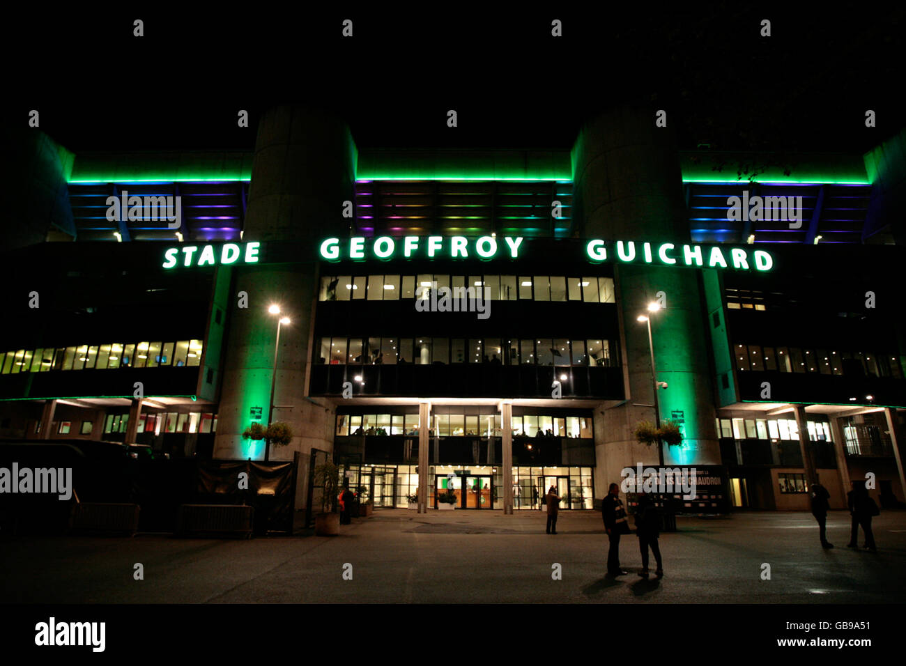 Soccer - UEFA Cup - Group G - Saint-Etienne v Rosenborg - Geoffroy-Guichard Stadium. General view of the Geoffroy-Guichard Stadium Stock Photo