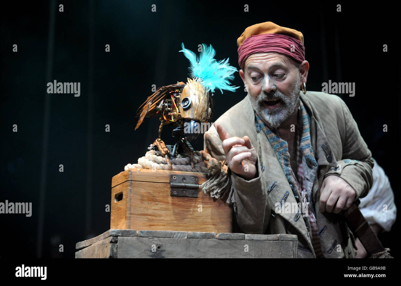 Keith Allen attends a photocall to promote 'Treasure Island' a new stage adaptation of Robert Louis Stevenson's Classic by Ken Ludwig at the Theatre Royal in London. Stock Photo
