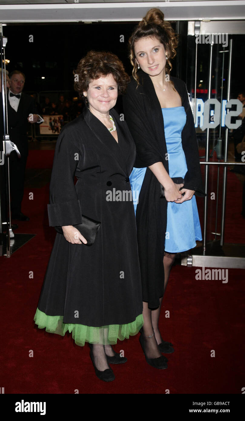 Imelda Staunton and her daughter arriving for the Royal Film Performance and World Premiere of 'A Bunch Of Amateurs', at the Odeon Leicester Square, central London. Stock Photo