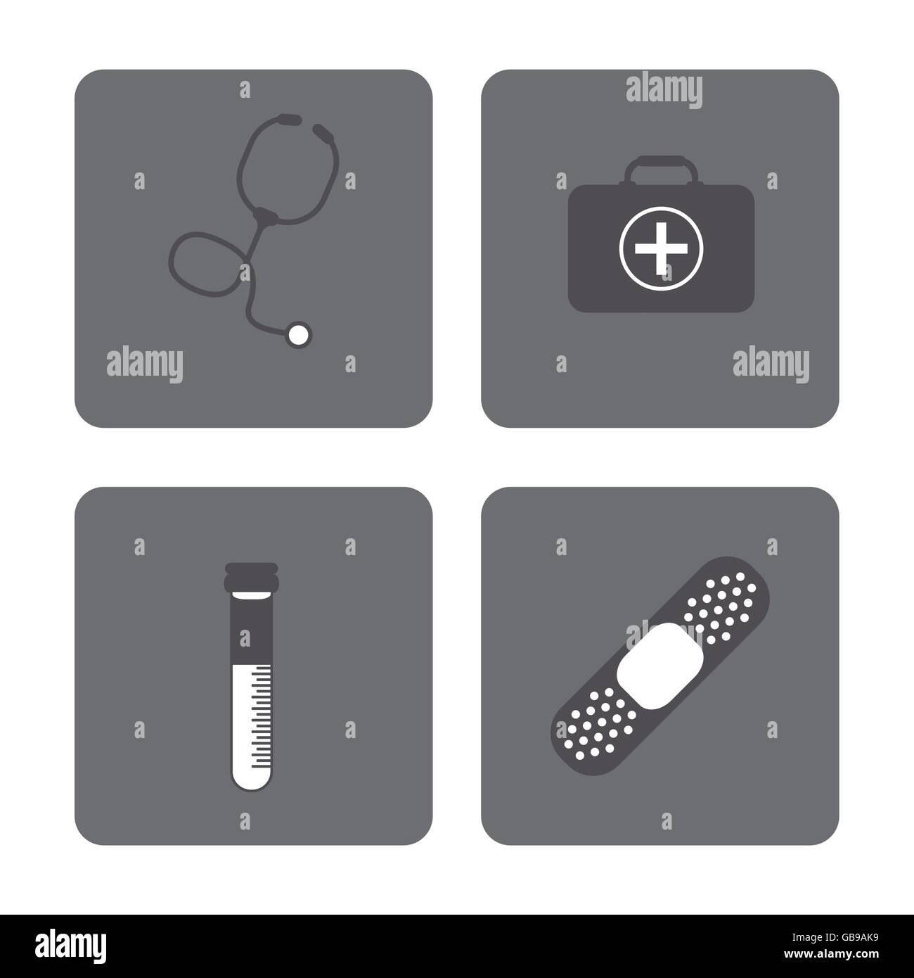 icon set. Medical and Health care design. Vector graphic Stock Vector ...