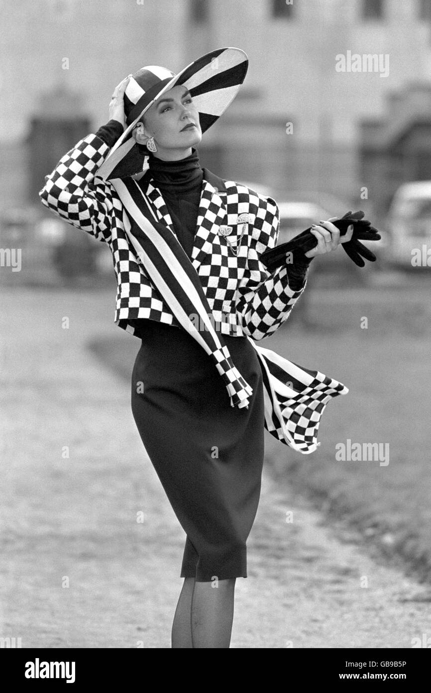 Shoulder pads fashion Black and White Stock Photos & Images - Alamy