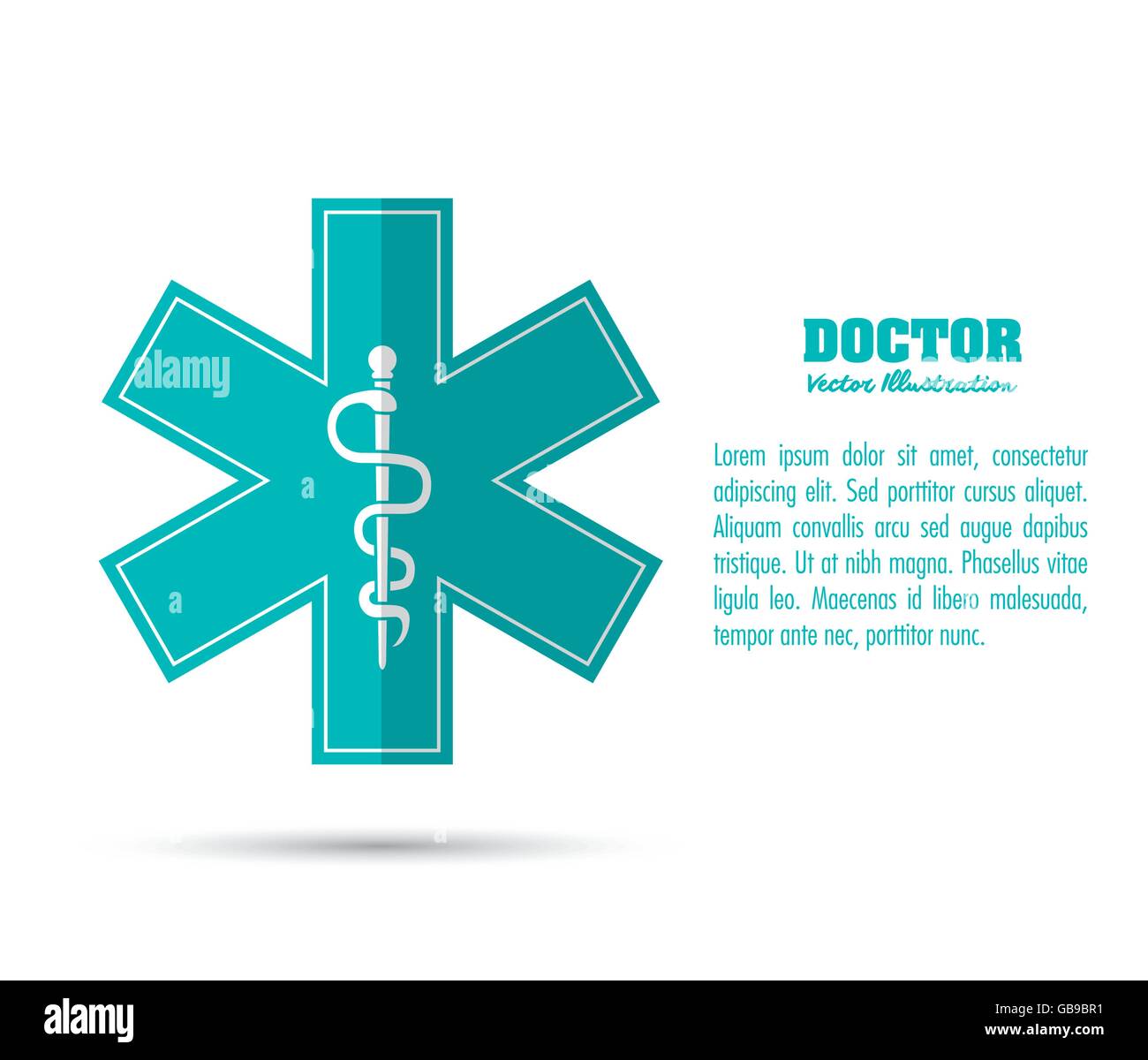 caduceus icon. Medical and Health care design. Vector graphic Stock ...