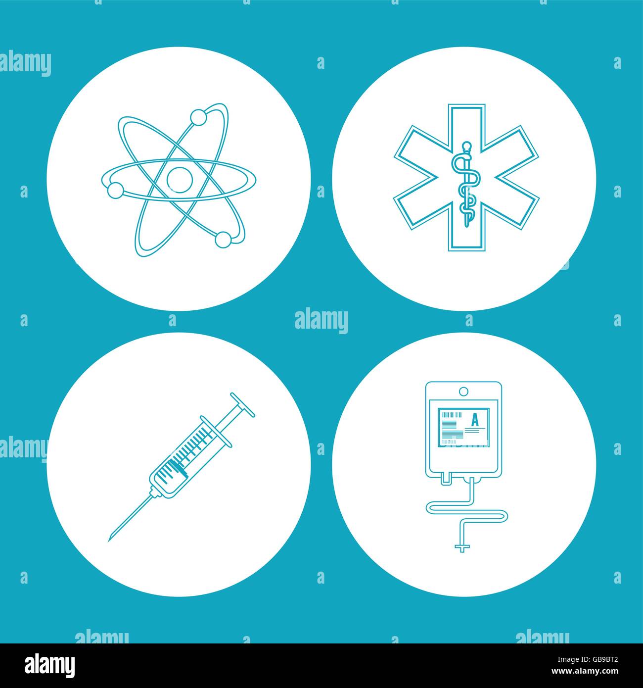 icon set. Medical and Health care design. Vector graphic Stock Vector ...