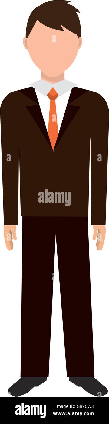 Businessman wit elegant suit over white background Stock Vector Image ...