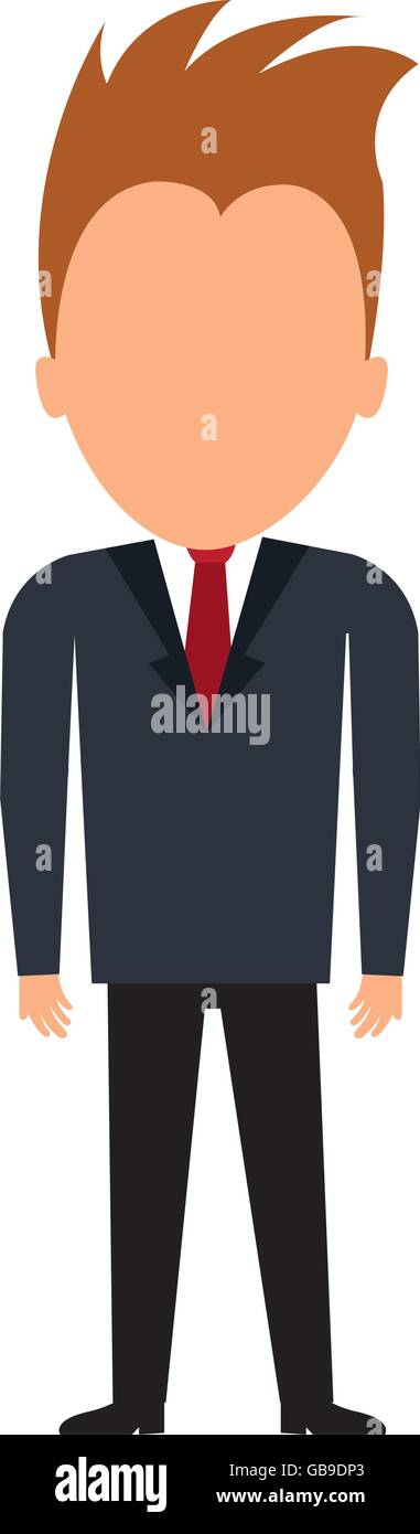 Businessman wit elegant suit over white background Stock Vector Image ...