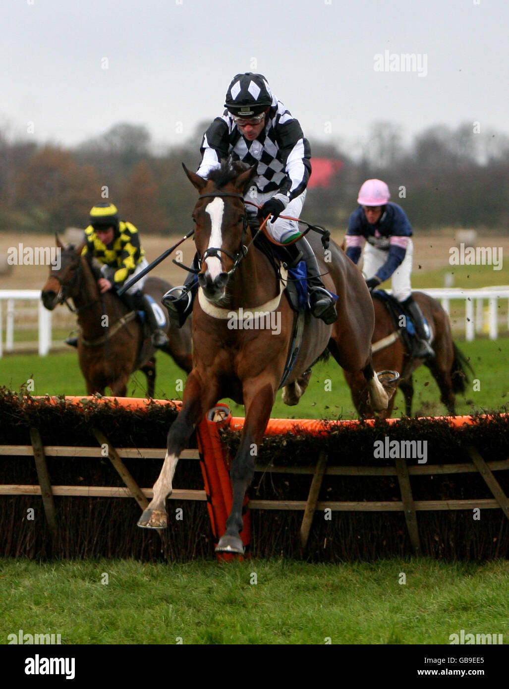 Horse Racing Wetherby Racecourse Stock Photo Alamy